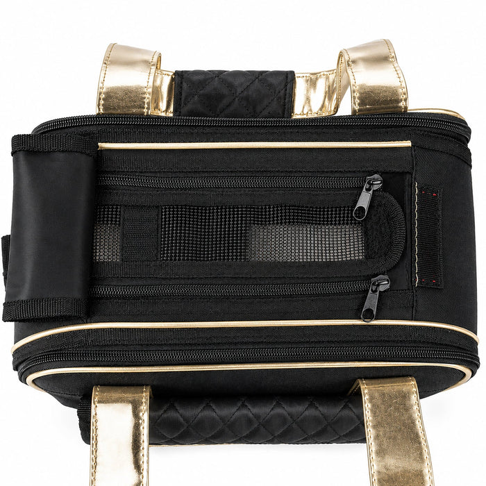 Pet Life ® Mystique Airline Approved Fashion Designer Travel Pet Dog Carrier w/ Pouch