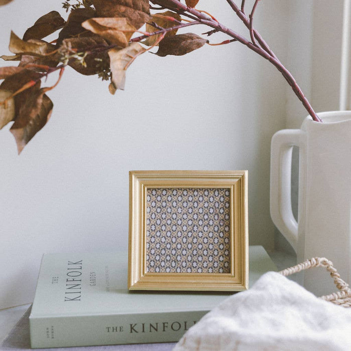 Petal Lane | Beveled Square Gold Photo Frame