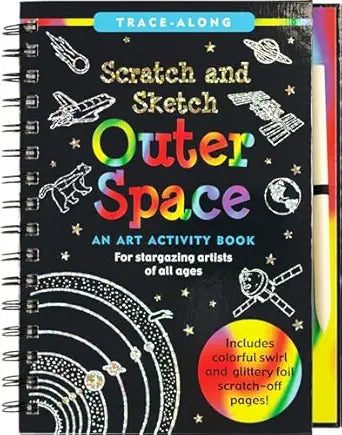 Peter Pauper Press | Scratch and Sketch Activity Book, Assorted Themes