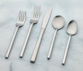 Phoenix stainless satin matte silver flatware - lollygag