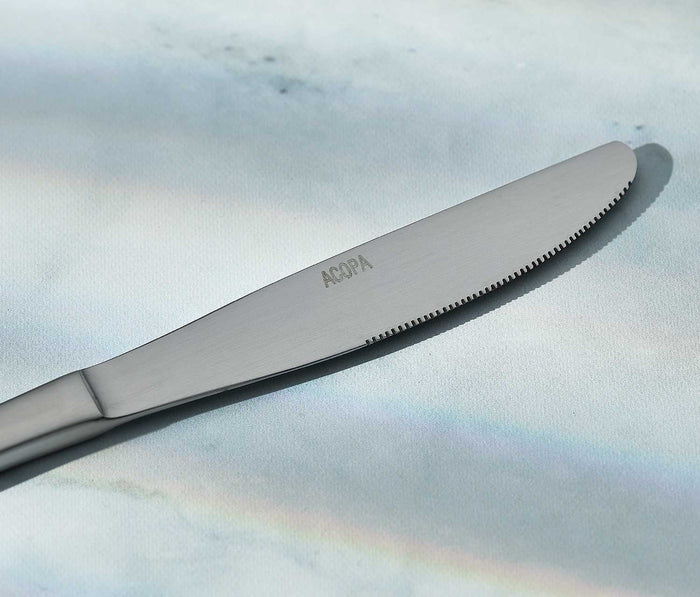 stainless satin matte silver flatware - lollygag