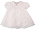 Pink Collared Lace Slip Dress, 0-3 months