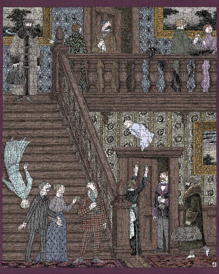 Pomegranate Edward Gorey "Baby Toss" 1000 Piece Jigsaw Puzzle