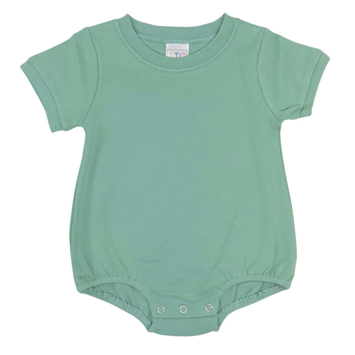 PREORDER Kids Dark Sage Summer Short Sleeve Romper