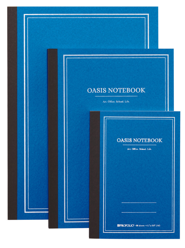 With a machine stitched spine, ProFolio Oasis Notebooks are strong and durable and can stand up to being carried in a bag or purse.