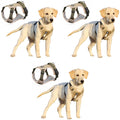 Qpets Dog Harness for Large Dogs with Dual Metal Buckles and Reflective Strips | XL 22.5–45kg Khaki Oxford Vest 3PCS image