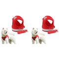 Qpets Dog Harness for Large Dogs with Reflective Safety Strips and 1.2m Leash | Breathable Mesh Vest 2PCS image