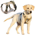 Qpets Dog Harness for Outdoor Control with 2 Metal Buckles and Reflective Strips - XL 22.5–45kg Khaki Oxford Vest image