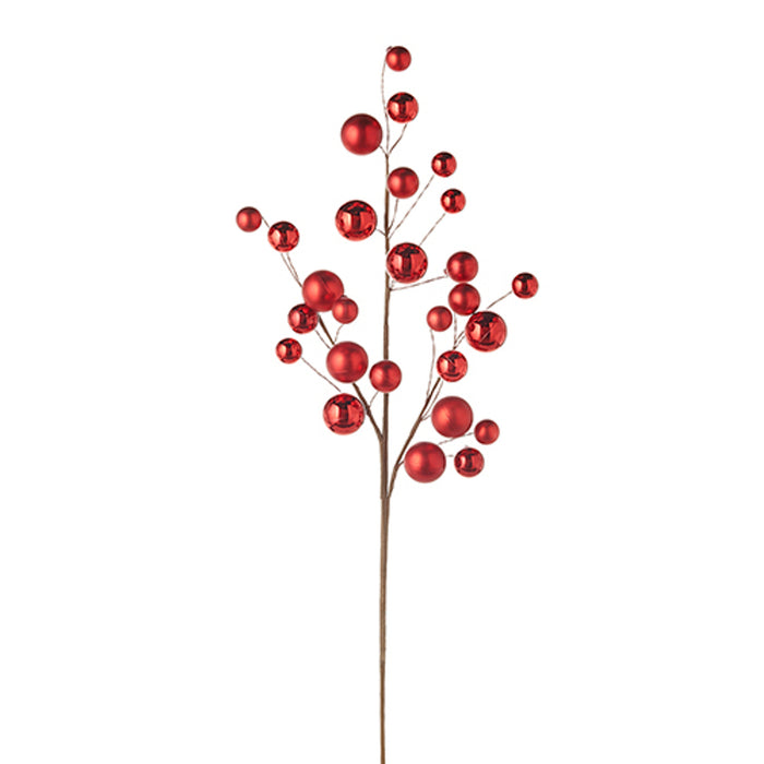 Red Ball Ornament spray 31"