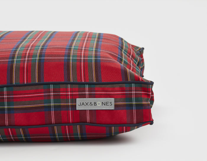 Red Tartan Pillow Bed