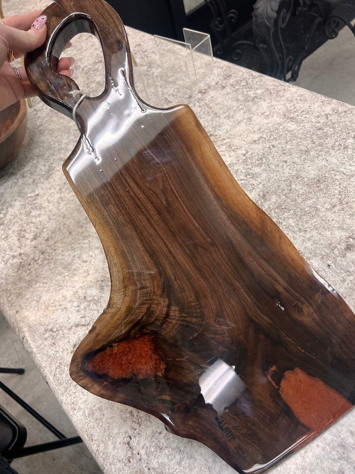 RG | Serving Board with Copper Accent