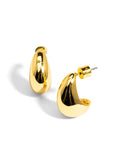 Rho Jewelry | Crescent Shaped Stud Earring, Gold