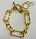 Rho Jewelry | Herringbone Multichain Bracelet, Gold