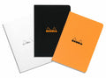 Rhodia A5 Size Side-Stapled Notebook with Orange Cover- Lined Pages- 6 x 8 ¼  inches