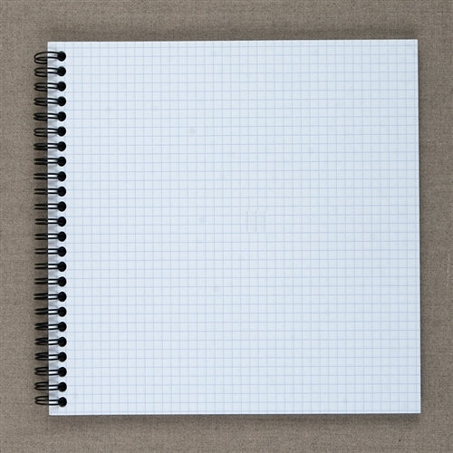Rhodia Reverse Book- 8.25 by 8.25 inches- graph pages shown