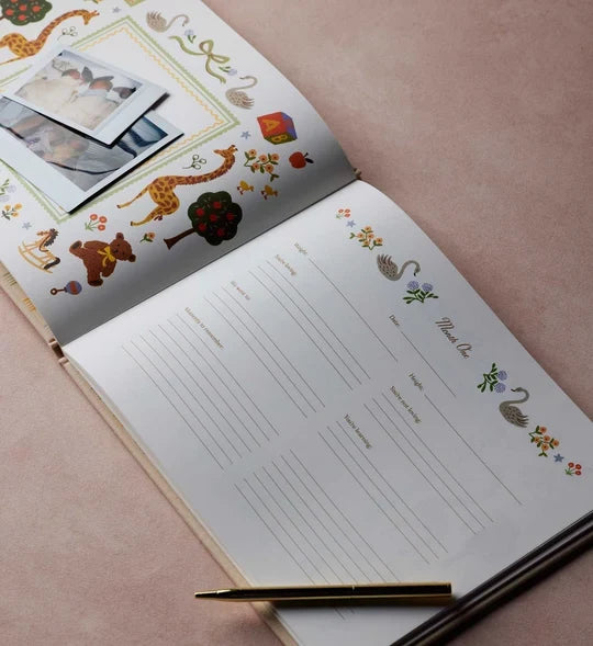 Rifle Paper Co| Embroidered Baby Book
