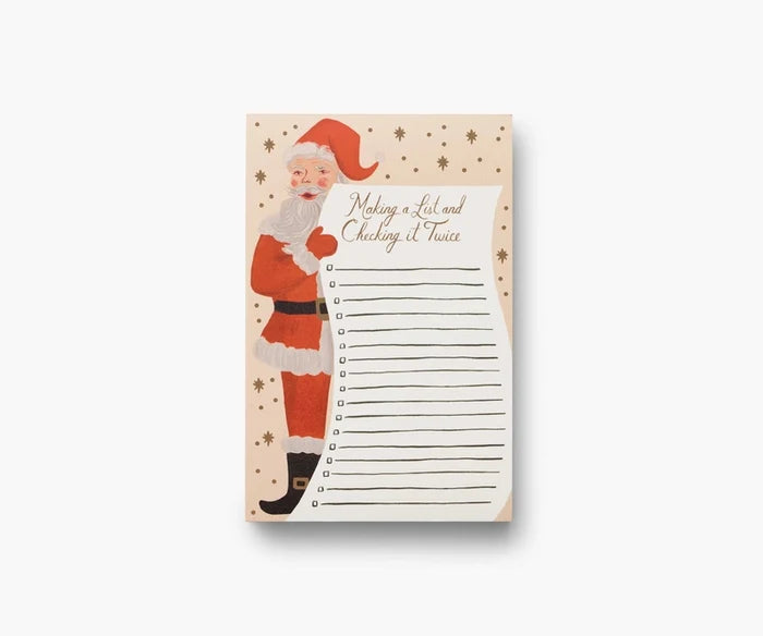 Rifle Paper Company| Santas List Notepad