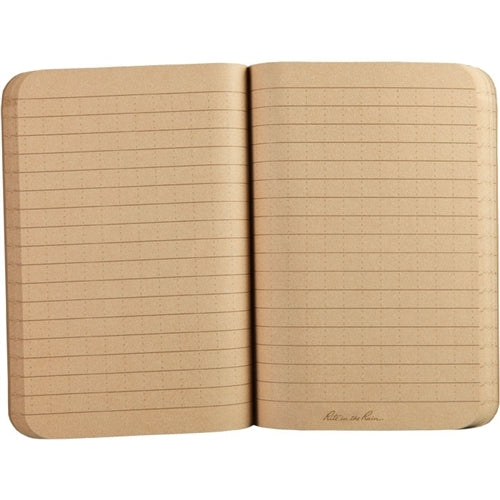 Rite in the Rain Field-Flex Pocket Memo Book- Desert Tan- 3 1/2x5 inches interior page image showing Universal page layout.