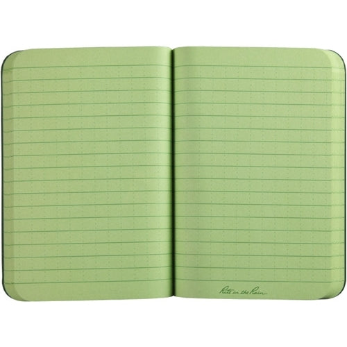 Rite in the Rain Field-Flex Pocket Memo Book- Green- 3 1/2x5 inches- inside image showing page layout