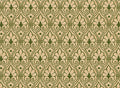 Rossi 1931 Italian Decorative Damask Flowers- Green/Gold