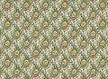 Rossi 1931 Italian Decorative Paper- Gold Peacock Feathers