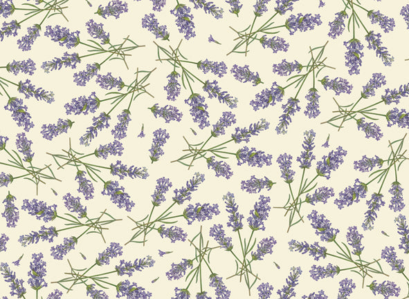 imae of Rossi 1931 Italian Decorative Paper- Lavender Sprigs