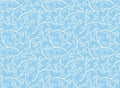 Rossi 1931 Italian Letterpress Paper- Flower Spray on Blue