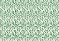 Rossi 1931 Italian Letterpress Paper- Grey and Green Flowers on Cream