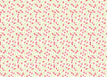 Rossi 1931 Italian Letterpress Paper- Red Flowers on Cream