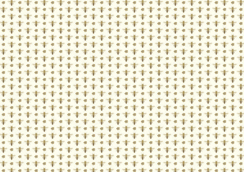 Rossi 1931 Letterpress Gold Metallic Bees Italian Paper