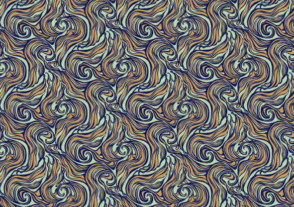 Rossi 1931 Letterpress Gold Metallic Marbled Design Paper- Mint