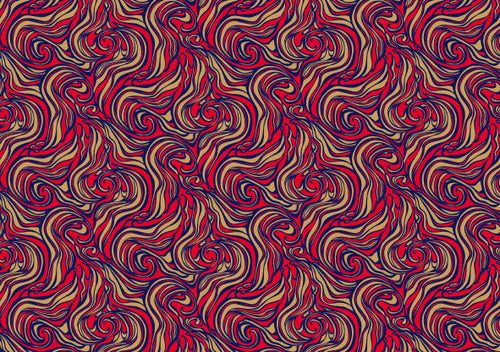 Rossi 1931 Letterpress Gold Metallic Marbled Design Paper- Scarlet Red