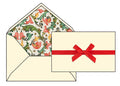 Mini card set by Rossi 1931. This set features envelopes lined with classic Italian paper in warm tones. Folded cards measure approximately 2.5 by 3.75 inches