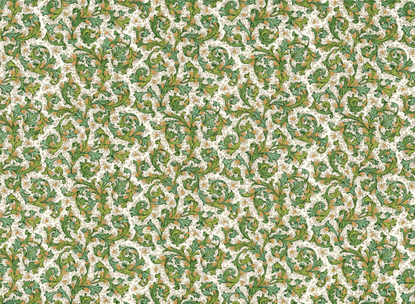 Traditional Florentine design. with bright greens accented with gold.