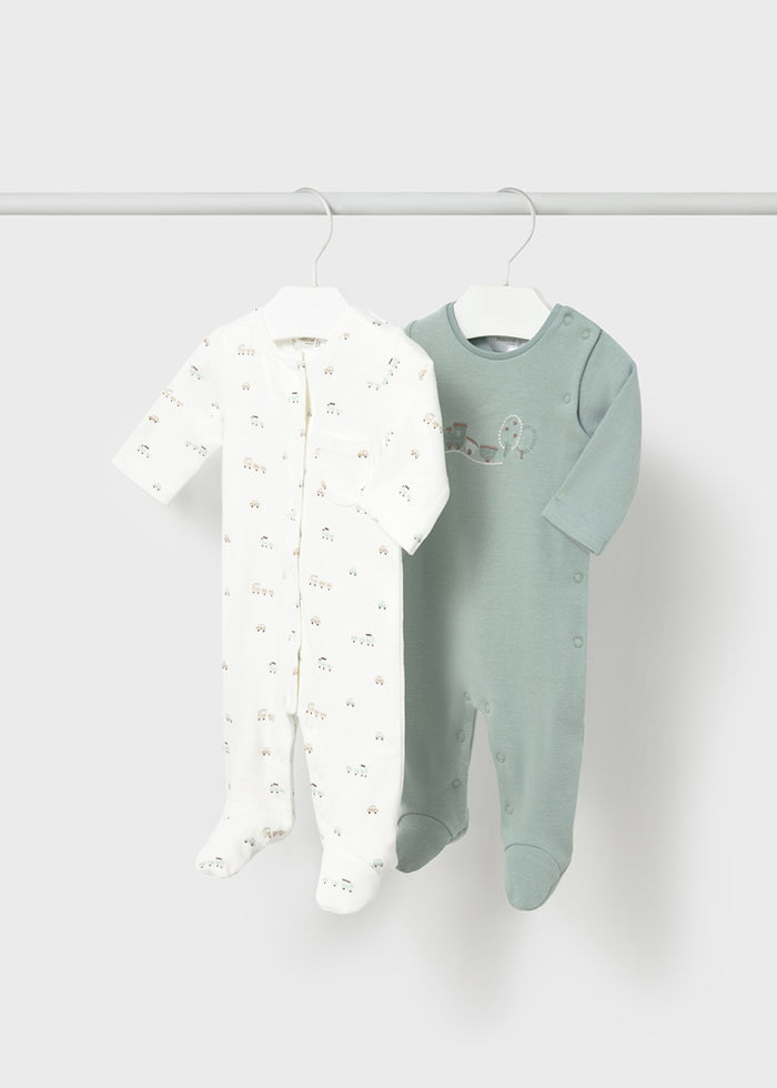 Set of 2 Baby Boy Bodysuit, Assorted Styles