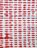 Shibori Crinkle Tie Die Lokta Paper- Red