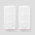 Signature Hand Towels Pair, Balllet Pink on White