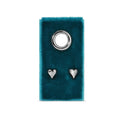 Simple Heart Studs, Assorted Metals