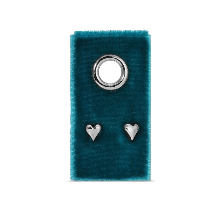 Simple Heart Studs, Assorted Metals