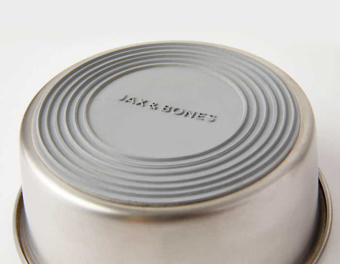 Slow Feeder Dog Bowl Orange - Anti Slip Stainless Steel