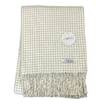 Small Check Pattern Throw, Sand/Cream