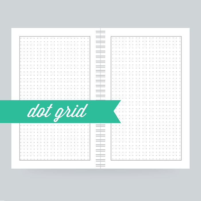 Dot grid is our latest filler paper offering. 130 Pages- Dot Grid on the front & back - 100% Post Consumer Recycled