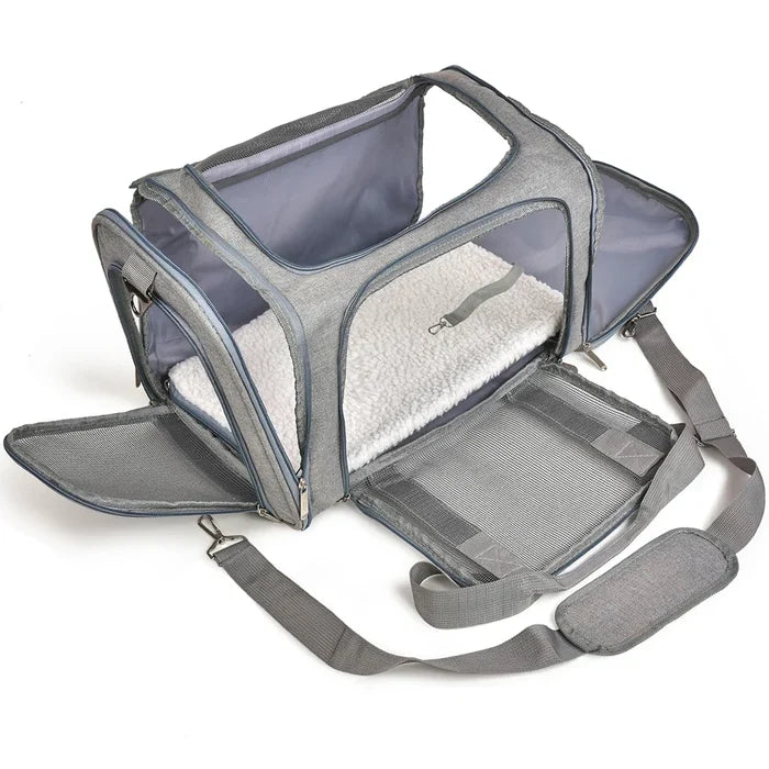 Soft Side Pet Carrier Backpack | Airline Approved Travel Bag for Small Dogs and Cats
