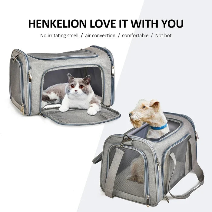 Soft Side Pet Carrier Backpack | Airline Approved Travel Bag for Small Dogs and Cats