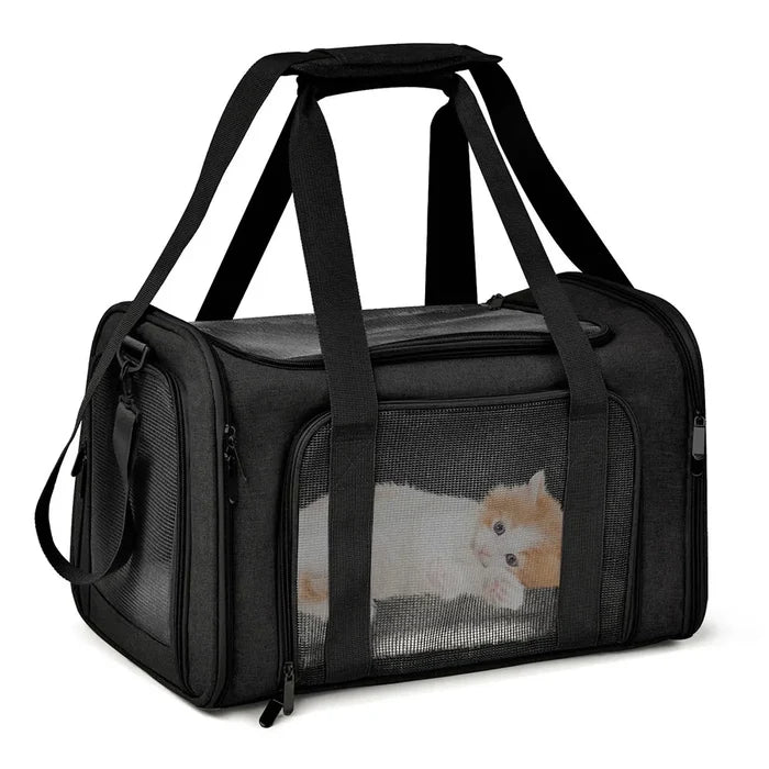 Soft Side Pet Carrier Backpack | Airline Approved Travel Bag for Small Dogs and Cats