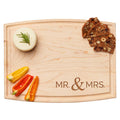 Sophistiplate | Mr. & Mrs. Arched Artisan Maple Board, 12x9"
