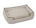 Textured Woven Dog Lounge Bed, Beige