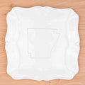 The Royal Standard | Arkansas Embossed Square Platter White