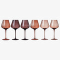 The Wine Savant | Brown Wine Glass Set of 6