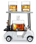 The Wine Savant | Golf Cart Whiskey Decanter & Ball glasses